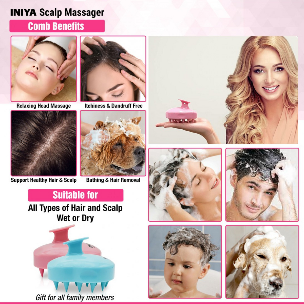 Iniya Brosse Massante bienfaits