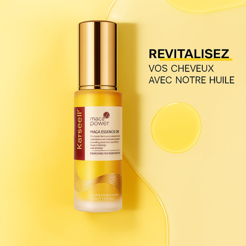 Huile essentielle Maca Power Karseell 50 ml – Sérum Argan Multifonction | Peau, Cheveux & Ongles
