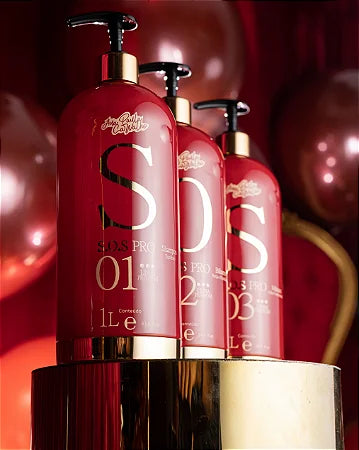 SOS-PRO Ana Paula — Coffret Récupération Cheveux Élastiques & Caoutchouteux (Shampoing + Baume + Masque 3x1L)