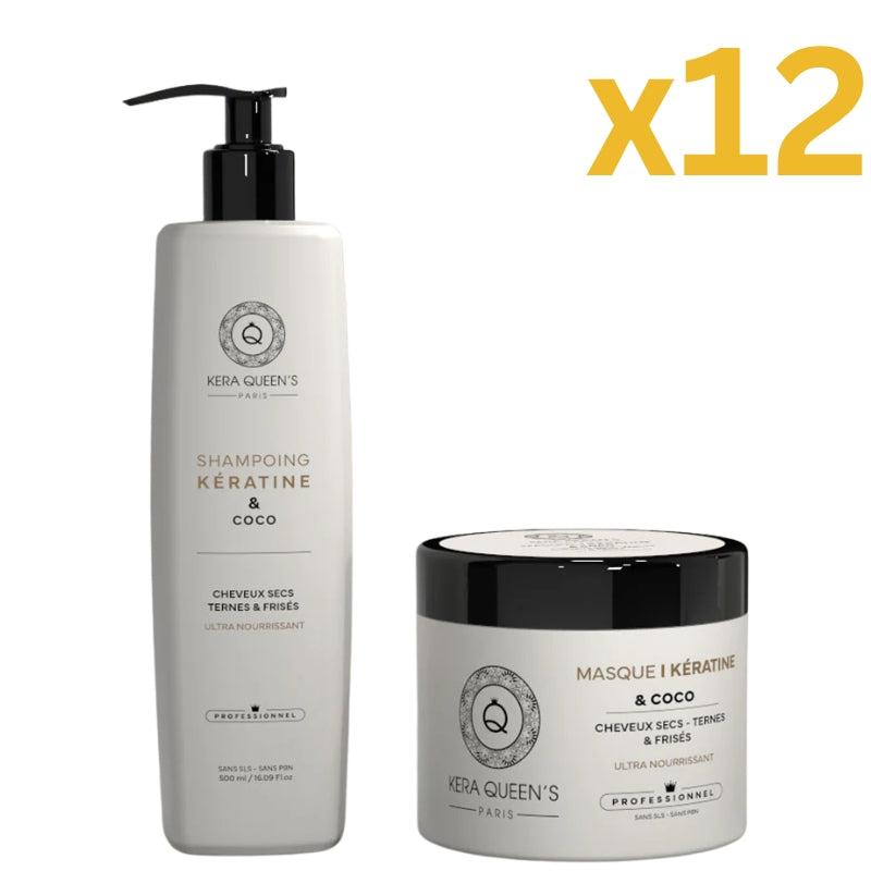 Lot Pour Pro Kit Sans Sulfate Kera Queen's Rituel Coco Lissage Expert