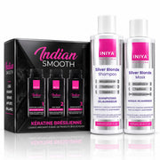 Coffret Lissage Complet Iniya Indian Smooth + Silver Blonde — Déjaunisseur Cheveux Blancs, Blonds & Décolorés