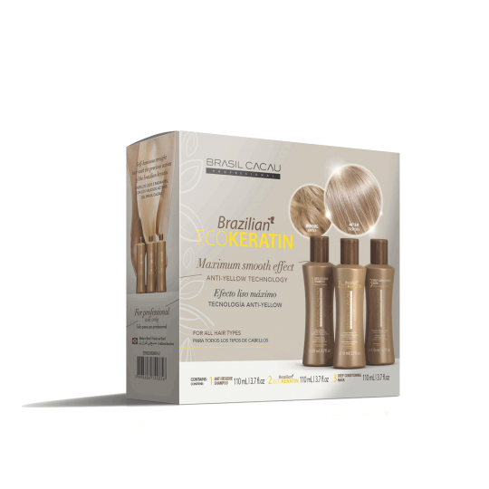 Lissage Brésilien EcoKeratin Brasil Cacau – Brillance & Discipline