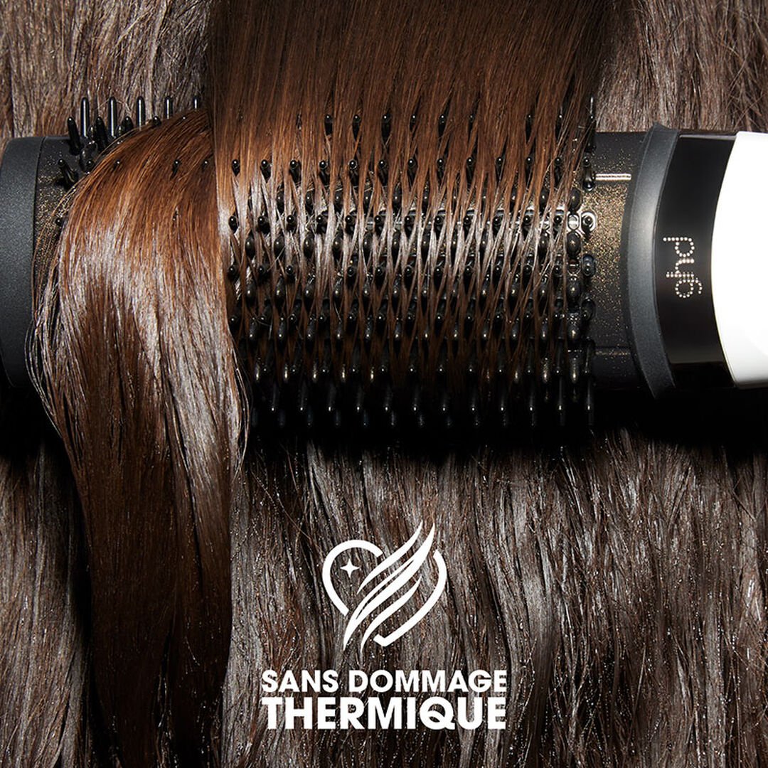 GHD Duet Blowdry Blanc – Brosse Soufflante 2-en-1 Sans Dommage Thermique