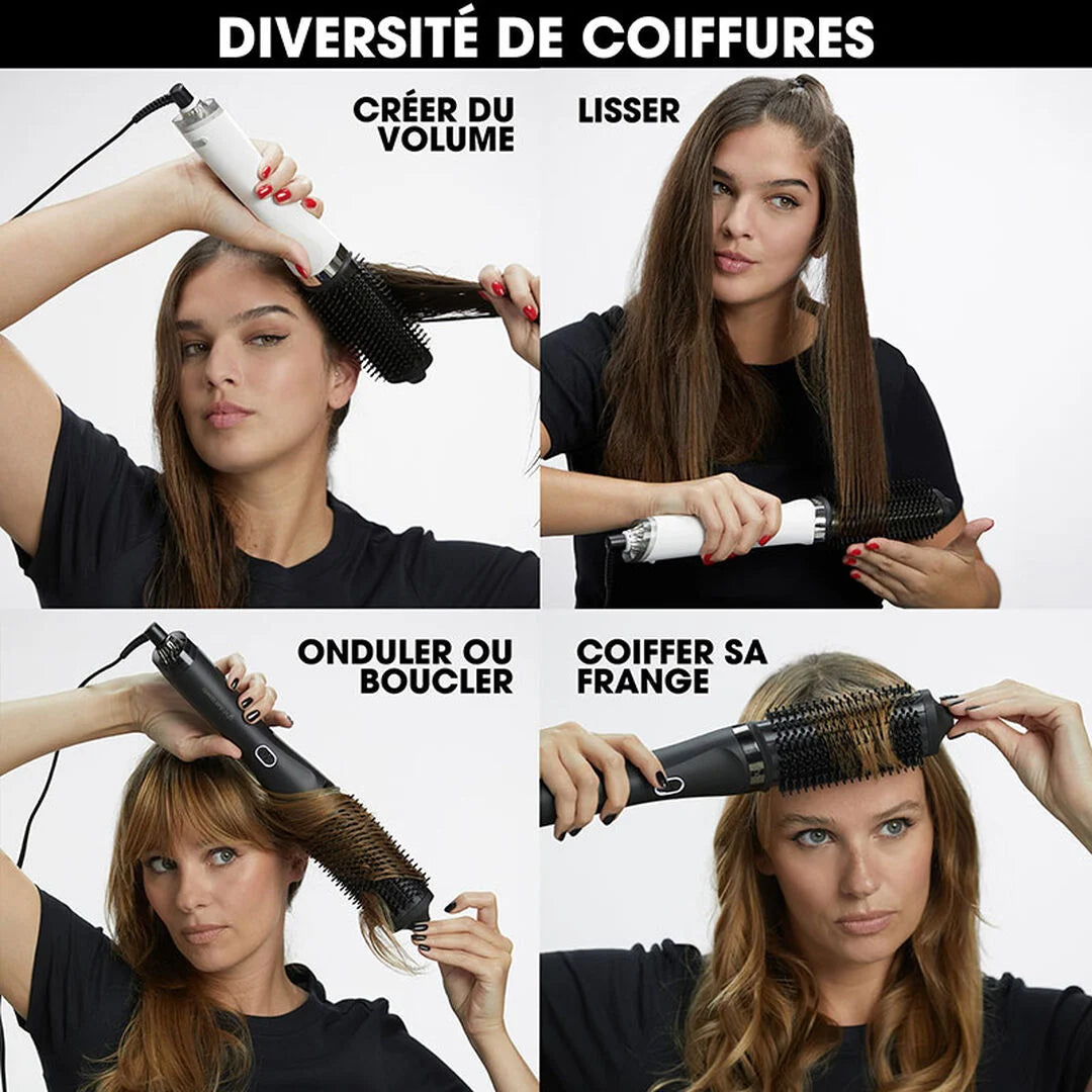 GHD Duet Blowdry Blanc – Brosse Soufflante 2-en-1 Sans Dommage Thermique