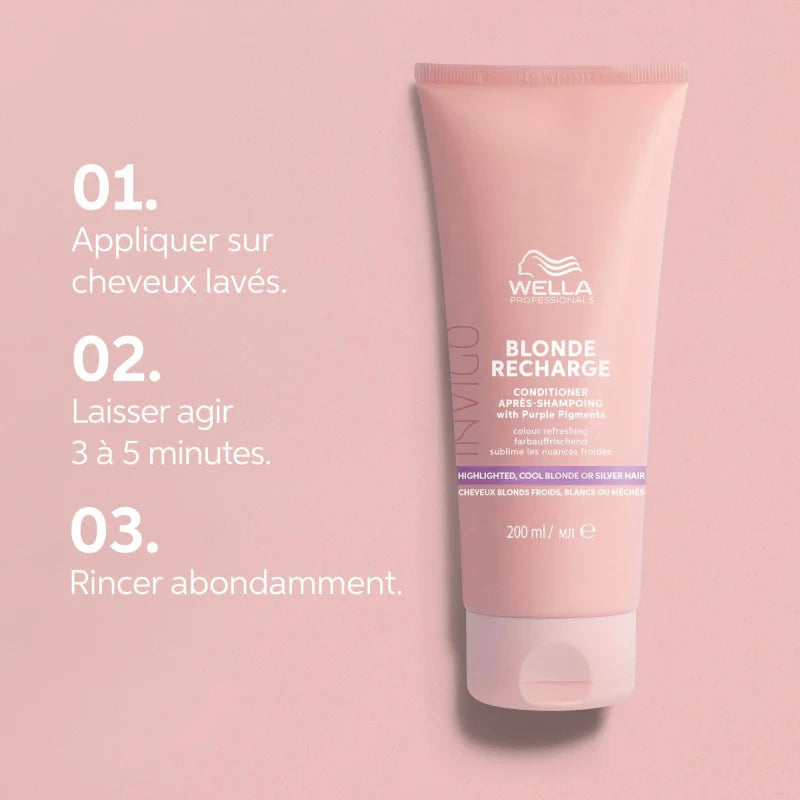 Conditionneur Blond Froid Invigo Blonde Recharge Wella Professionals | Keraliss Lissage