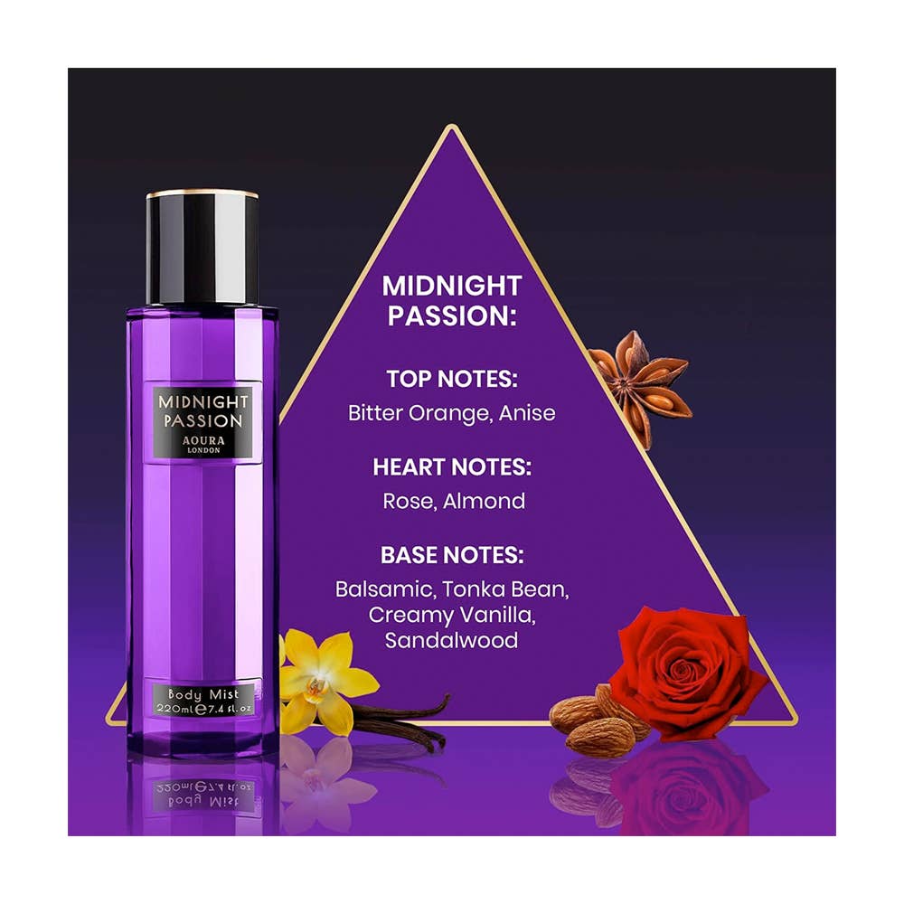 Coffret Brume pour femme Aoura London 4x60ml – Parfum Femme Élégant