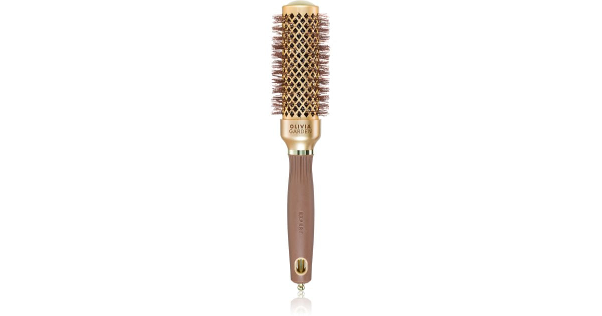 Brosse Ronde Céramique Olivia Garden Expert Shine Wavy Bronze & Gold