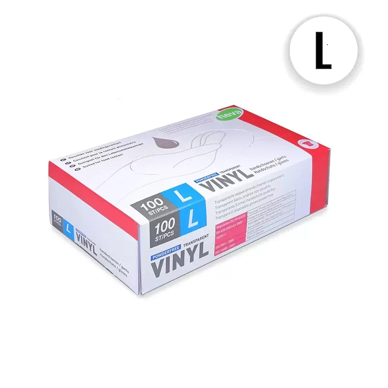 Gants vinyle transparent taille Large