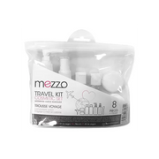 Kit voyage 4 flacons + 2 pots cosmétique Mezzo