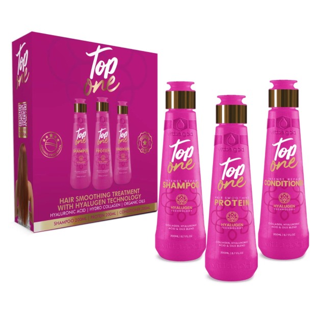 Lissage Brésilien Top One Protéine Vitta Gold – Kératine, Tanin & Huiles