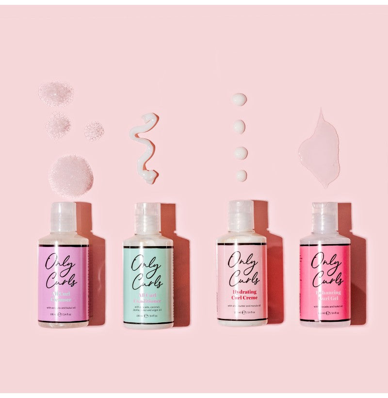 Pack de Démarrage Only Curls 4 x 100ml – Routine Complète Cheveux Bouclés | Keraliss Lissage