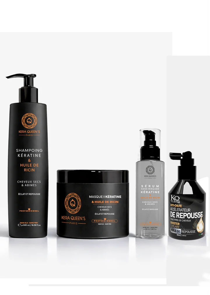 Pack Ricin Fortifiant Cheveux – Routine Capillaire Kera Queen's