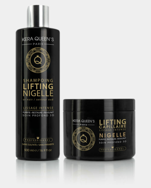 Duo Lifting Nigelle – Shampoing & Soin 500 ml | Nutrition & Fortifiant Racines